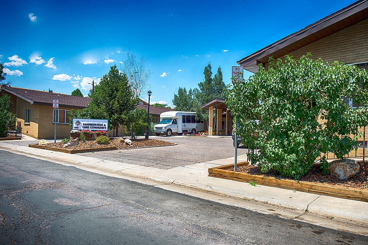 front of the Westwood Post Acute facility