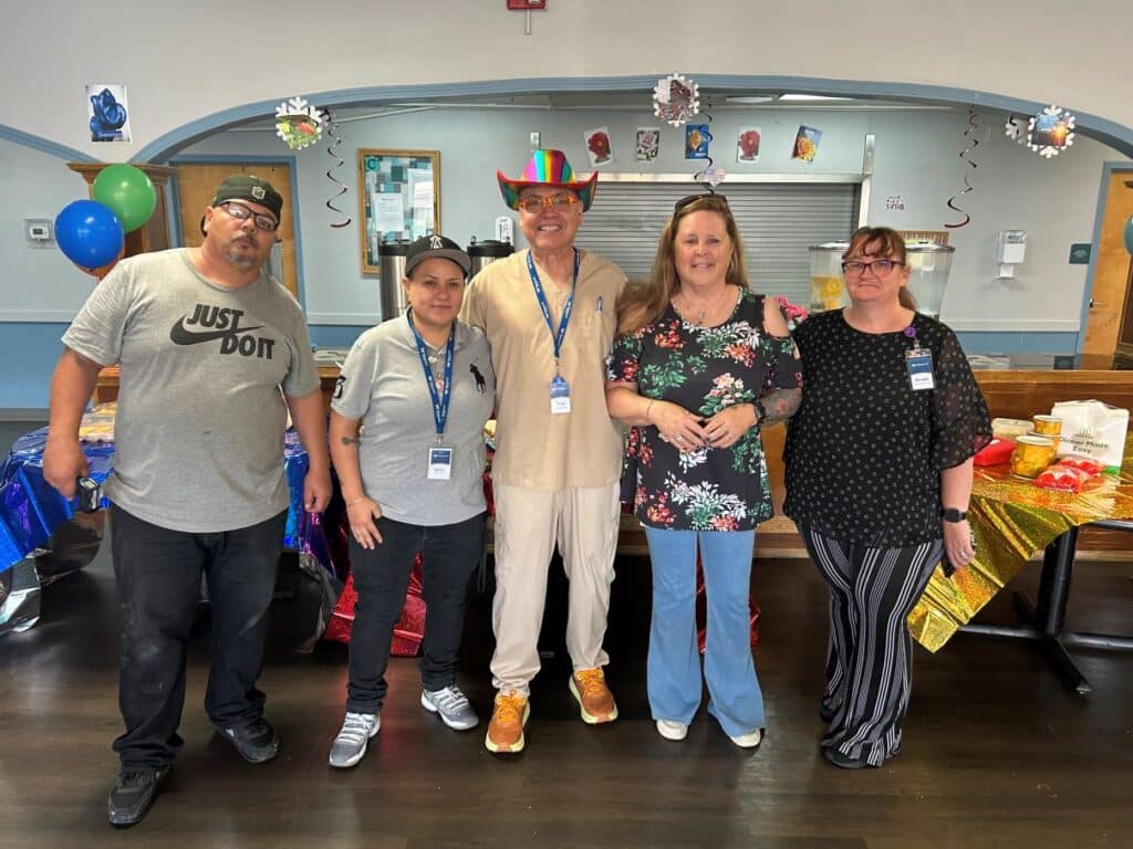 Westwood staff celebrating at a party!