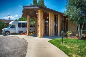westwood post acute front entrance exterior view.